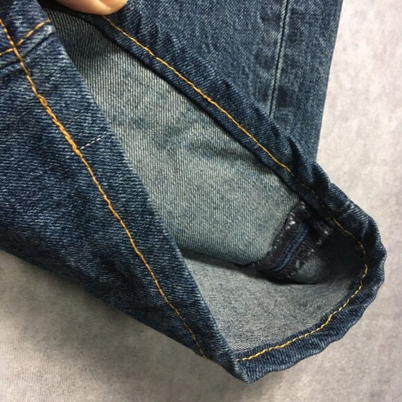 Levis Mens 501 Original Fit Blue Jeans size 40x34 Premium Denim Button Fly - Picture 10 of 15